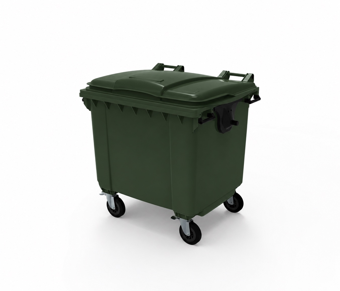 Контейнер ESE, 1100л, HDPE, зелений 180